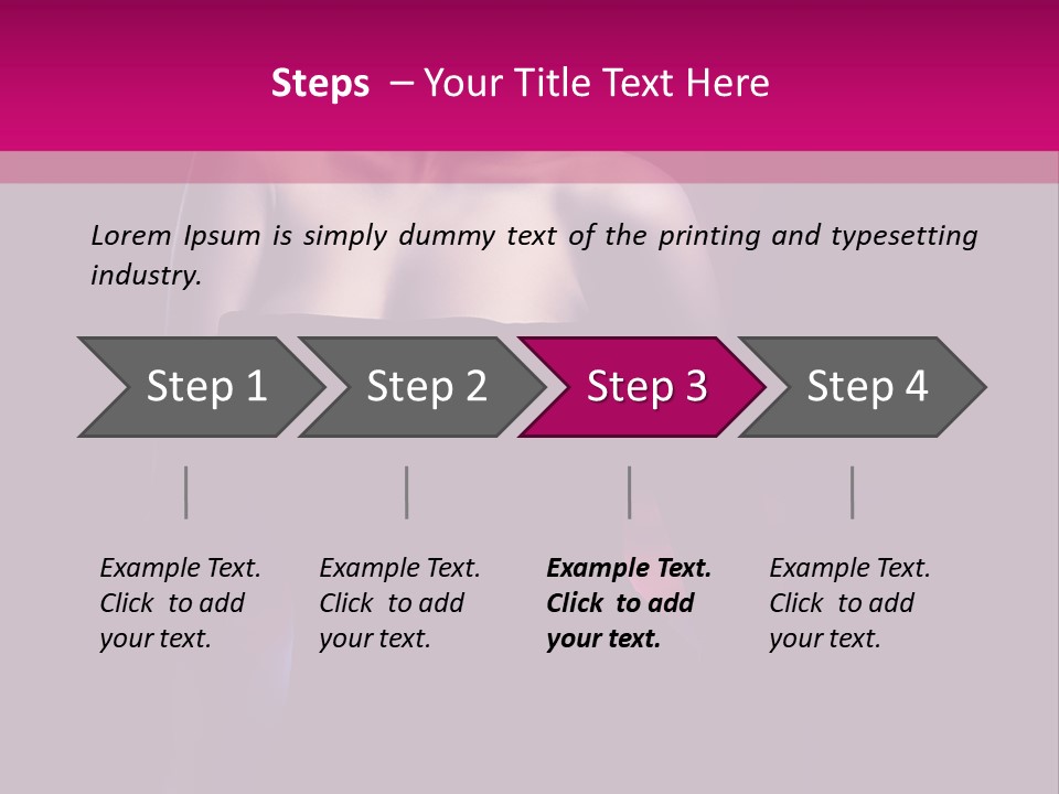 Caucasian Black Mouth PowerPoint Template