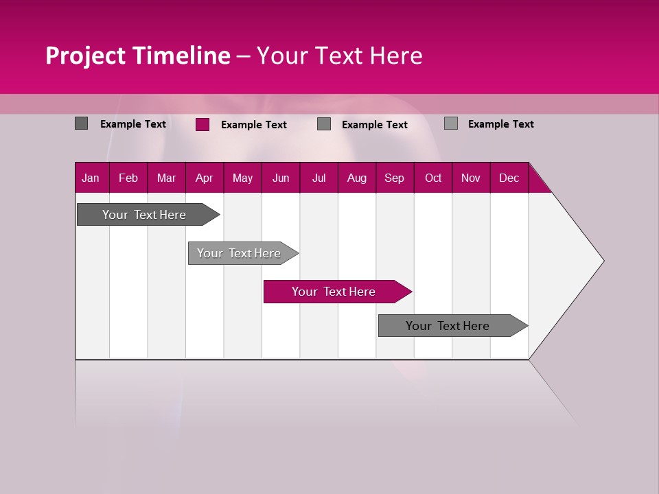 Caucasian Black Mouth PowerPoint Template