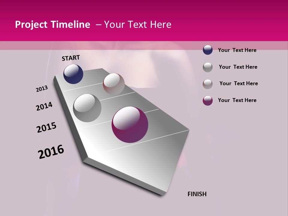 Caucasian Black Mouth PowerPoint Template