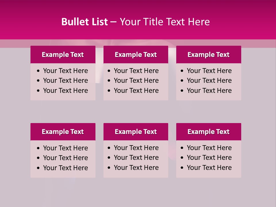 Caucasian Black Mouth PowerPoint Template