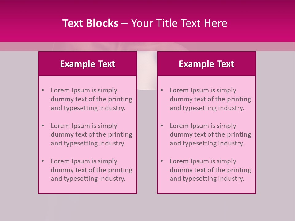 Caucasian Black Mouth PowerPoint Template
