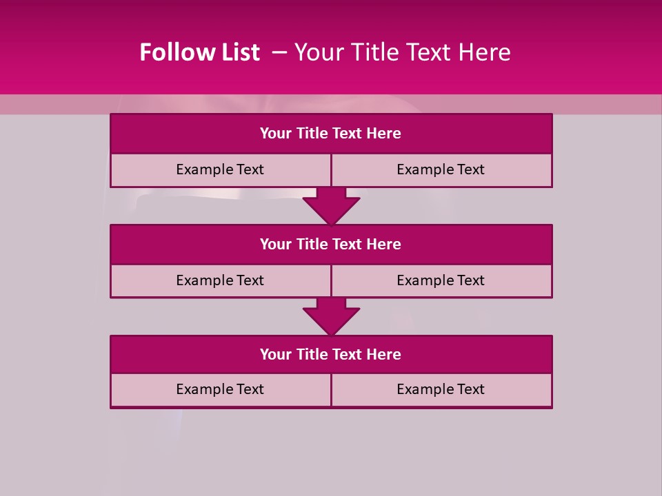 Caucasian Black Mouth PowerPoint Template