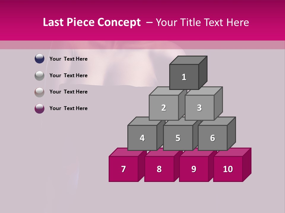 Caucasian Black Mouth PowerPoint Template