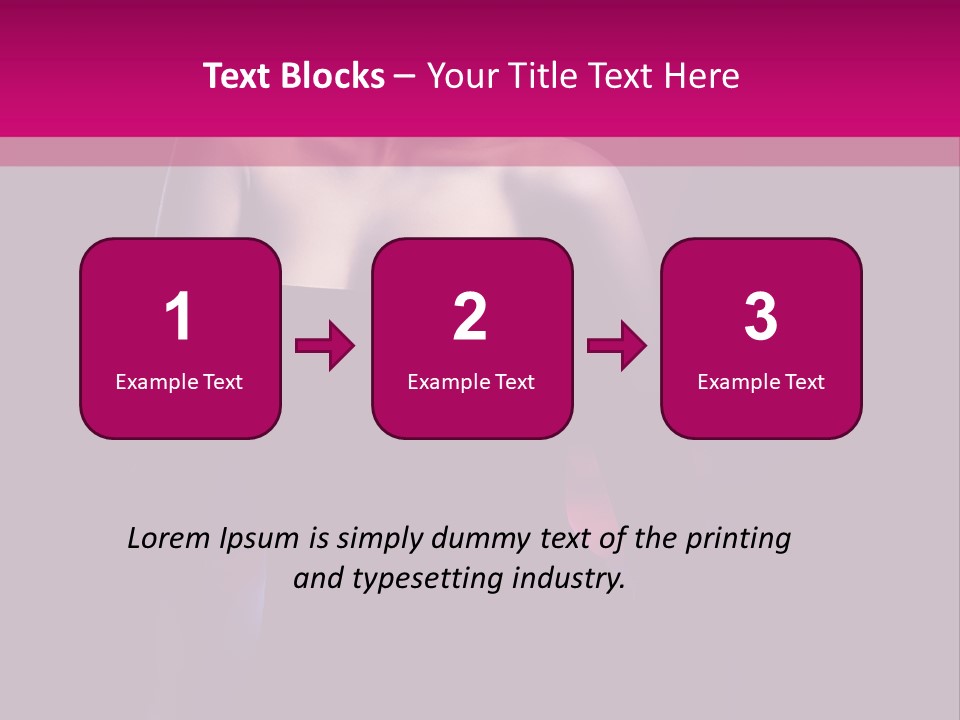 Caucasian Black Mouth PowerPoint Template