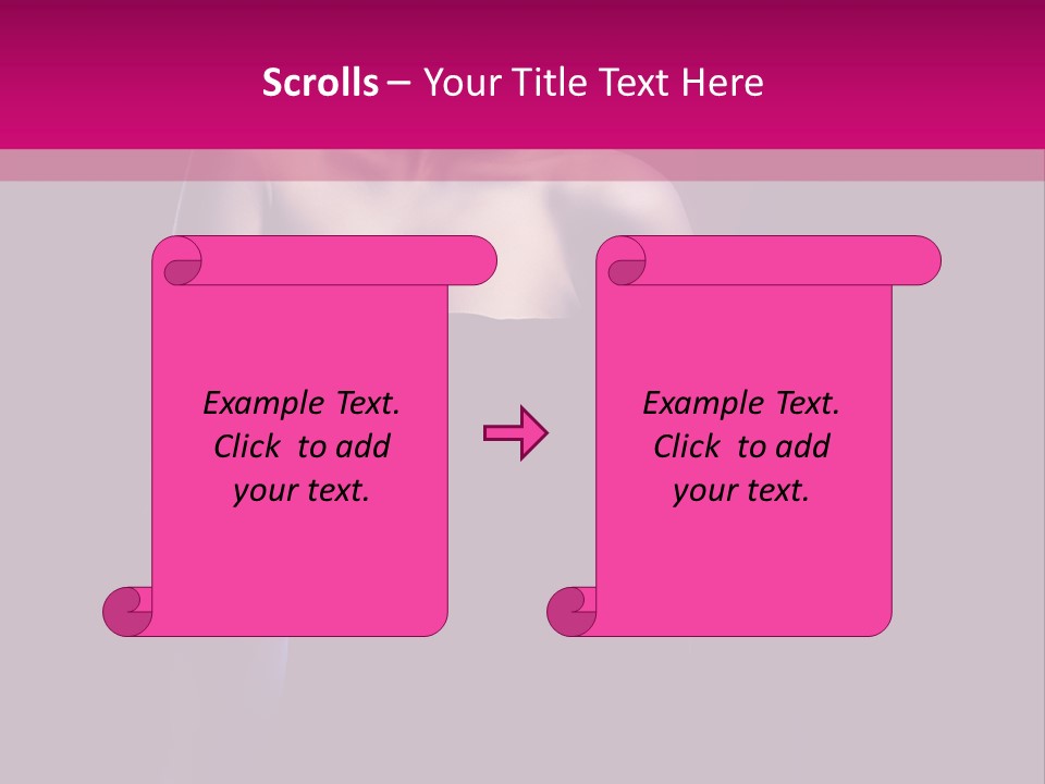 Caucasian Black Mouth PowerPoint Template
