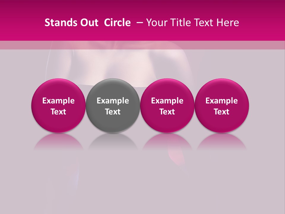 Caucasian Black Mouth PowerPoint Template