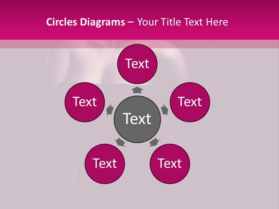 Caucasian Black Mouth PowerPoint Template