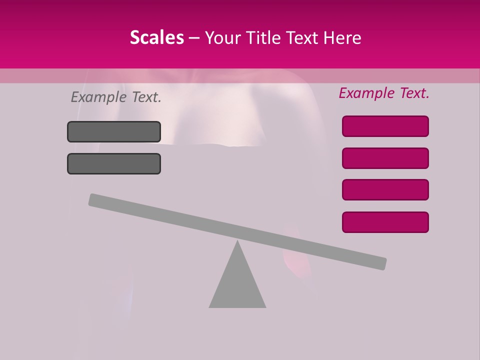 Caucasian Black Mouth PowerPoint Template