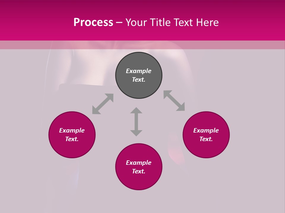 Caucasian Black Mouth PowerPoint Template