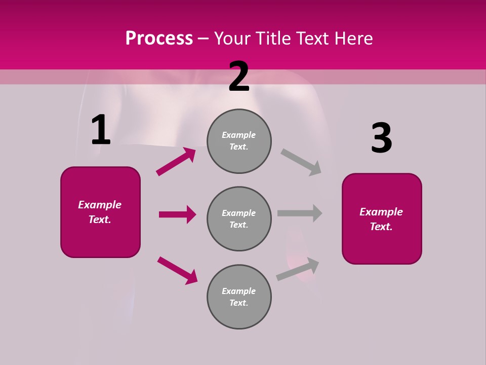 Caucasian Black Mouth PowerPoint Template