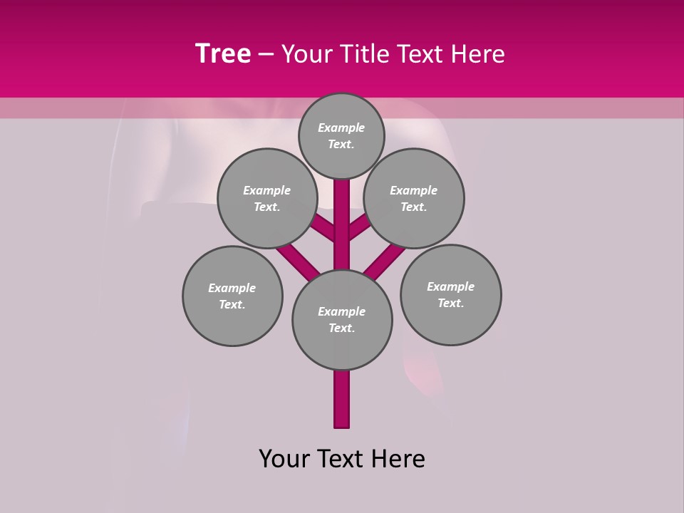 Caucasian Black Mouth PowerPoint Template