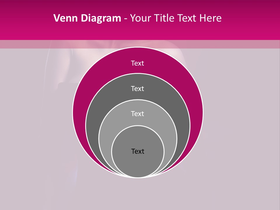 Caucasian Black Mouth PowerPoint Template