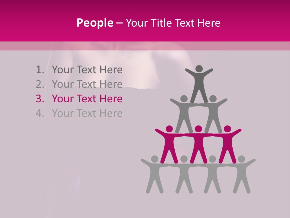 Caucasian Black Mouth PowerPoint Template