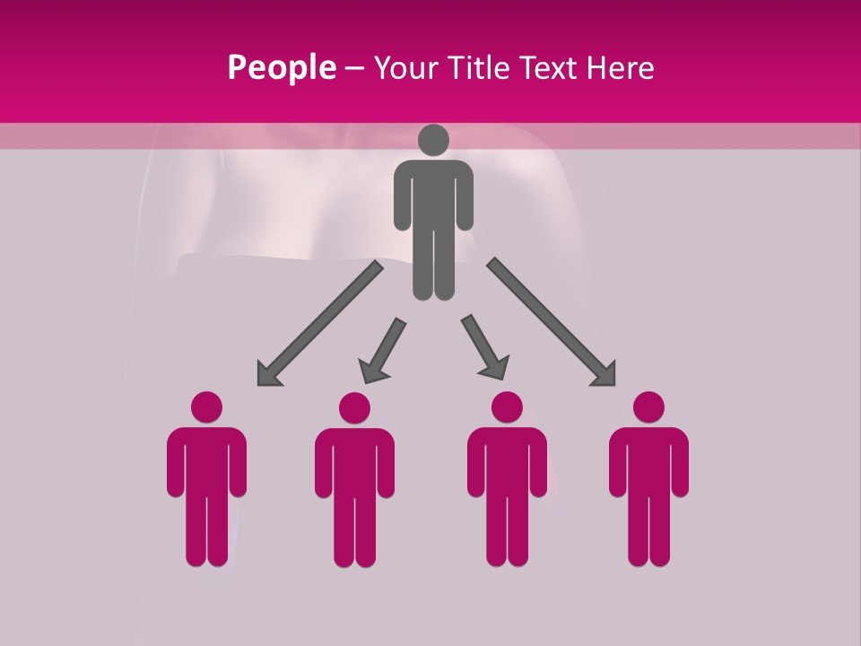 Caucasian Black Mouth PowerPoint Template