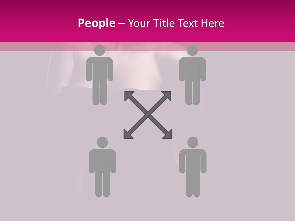 Caucasian Black Mouth PowerPoint Template