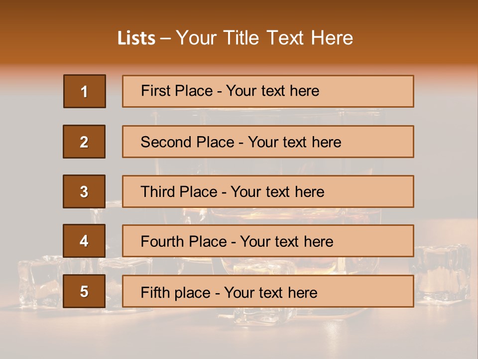 Highball Scotch Background PowerPoint Template