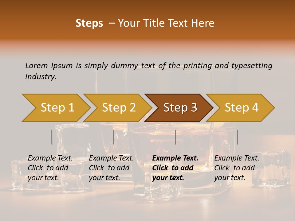 Highball Scotch Background PowerPoint Template