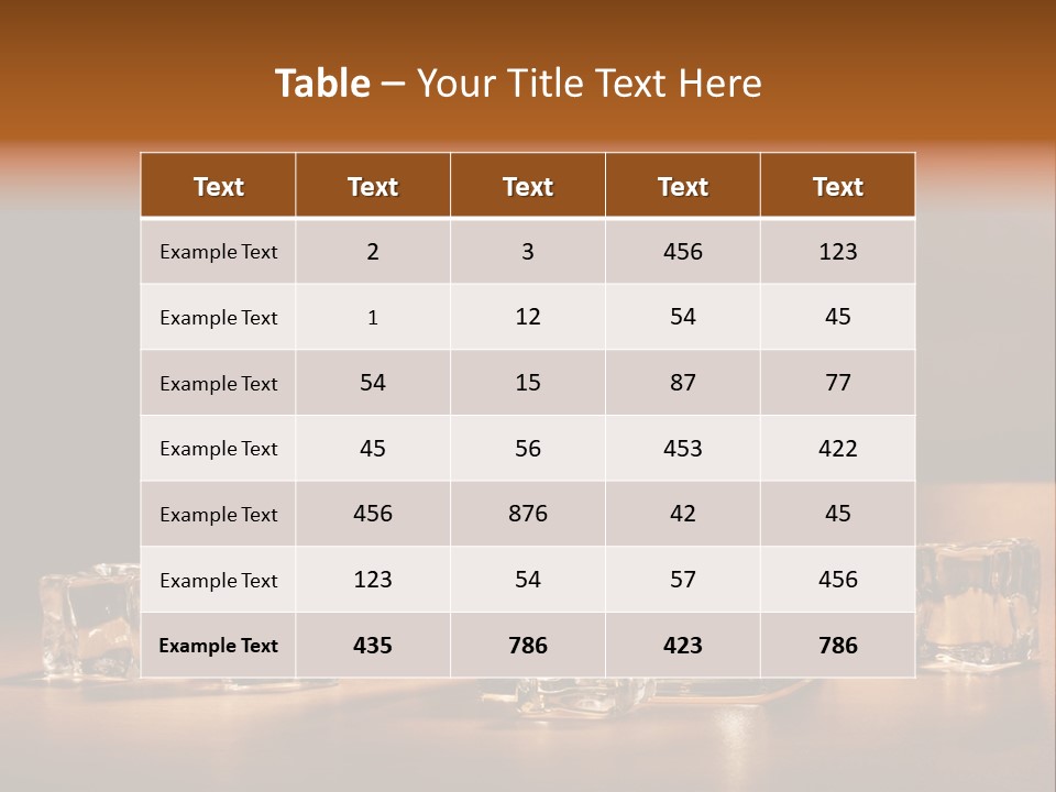 Highball Scotch Background PowerPoint Template
