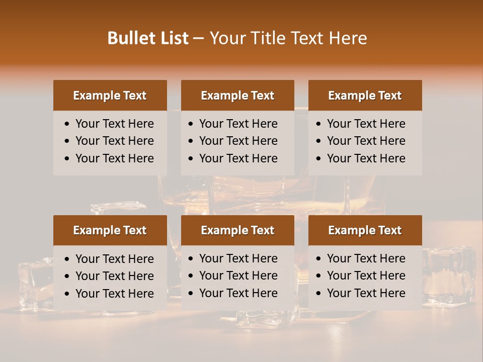 Highball Scotch Background PowerPoint Template