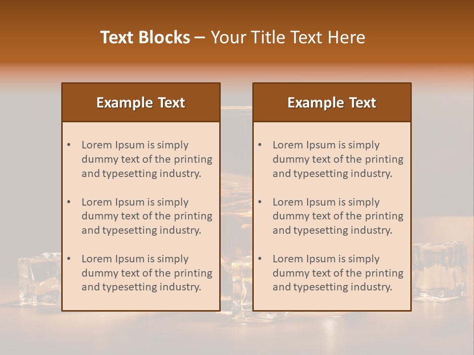 Highball Scotch Background PowerPoint Template
