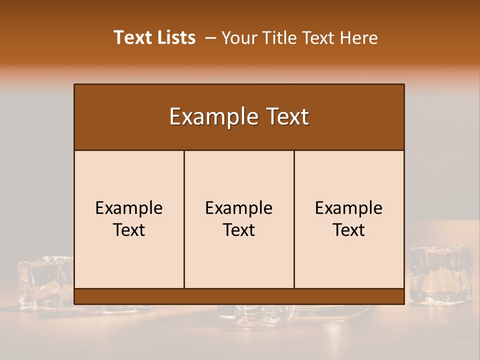 Highball Scotch Background PowerPoint Template
