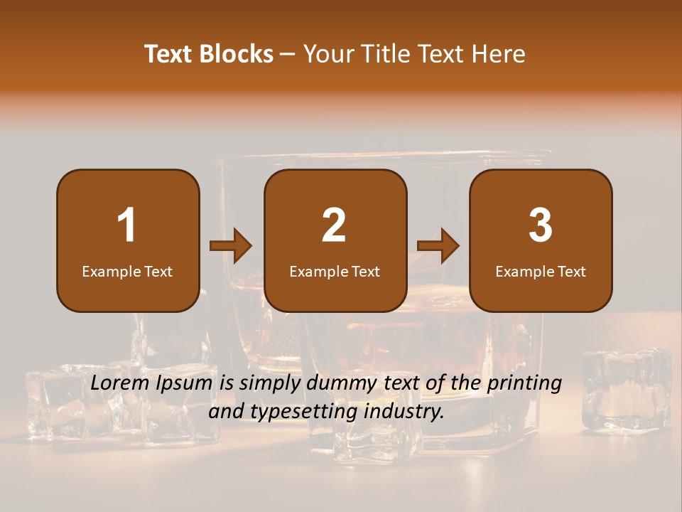 Highball Scotch Background PowerPoint Template