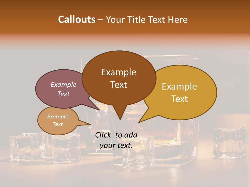 Highball Scotch Background PowerPoint Template