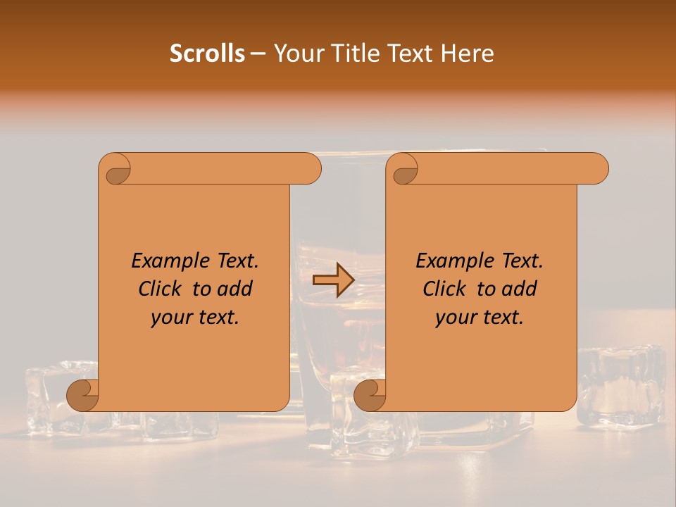 Highball Scotch Background PowerPoint Template