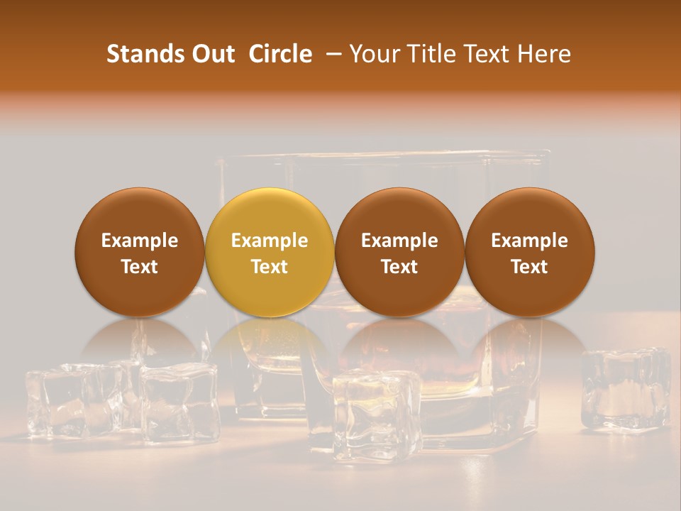 Highball Scotch Background PowerPoint Template