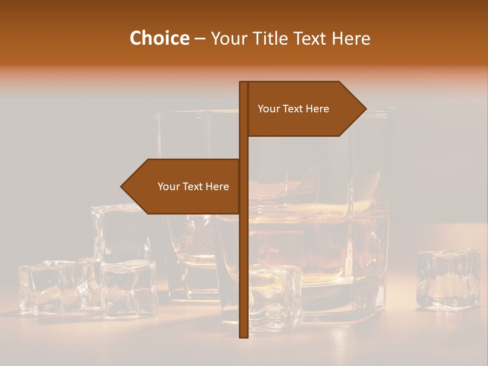 Highball Scotch Background PowerPoint Template