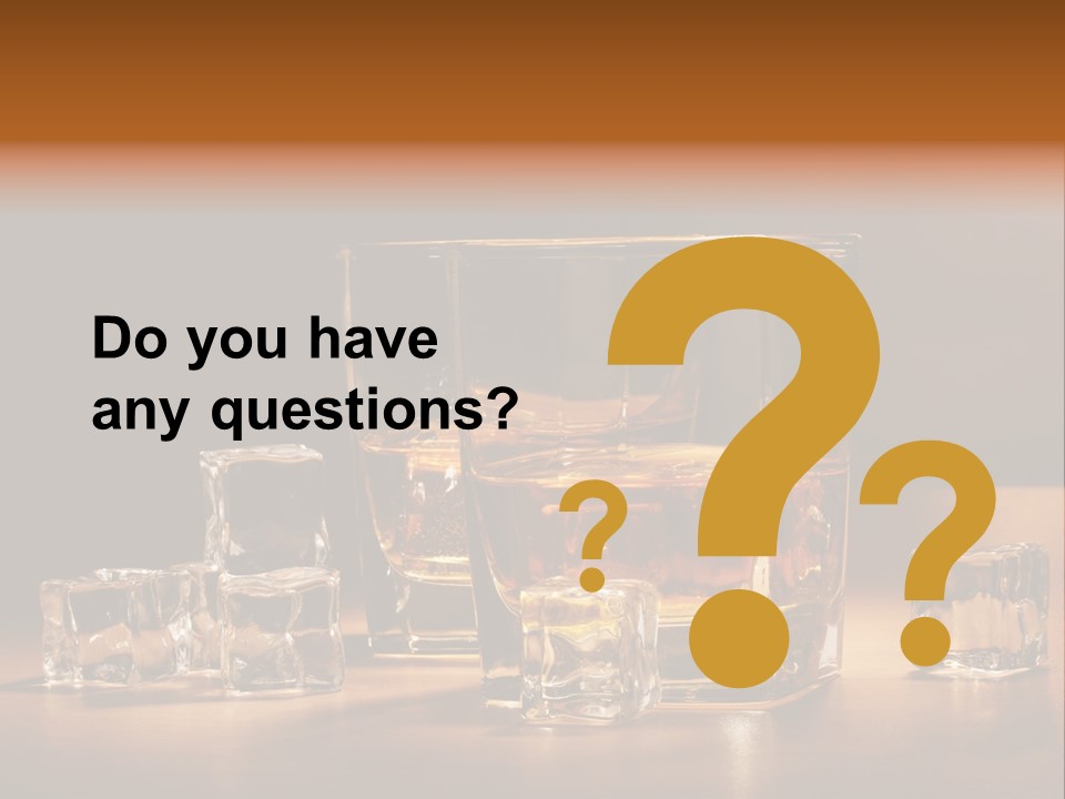 Highball Scotch Background PowerPoint Template