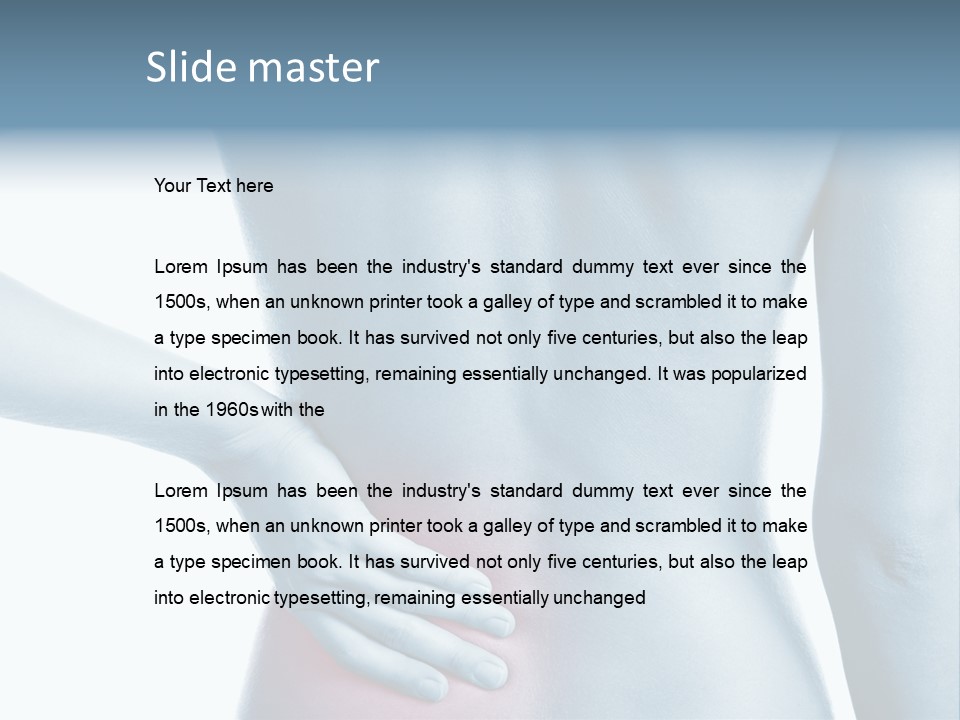 Therapy Ache Health Care Concept PowerPoint Template