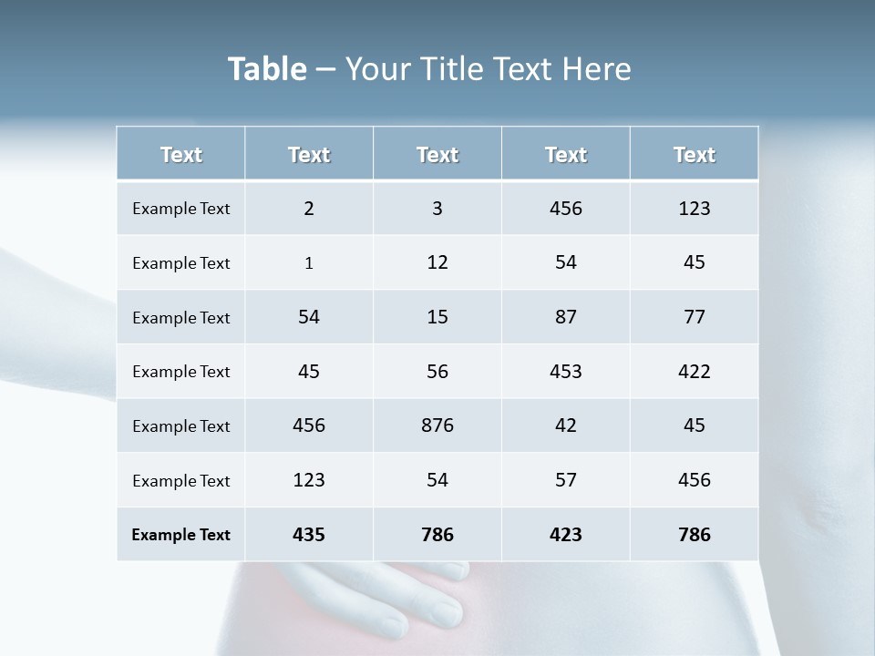 Therapy Ache Health Care Concept PowerPoint Template