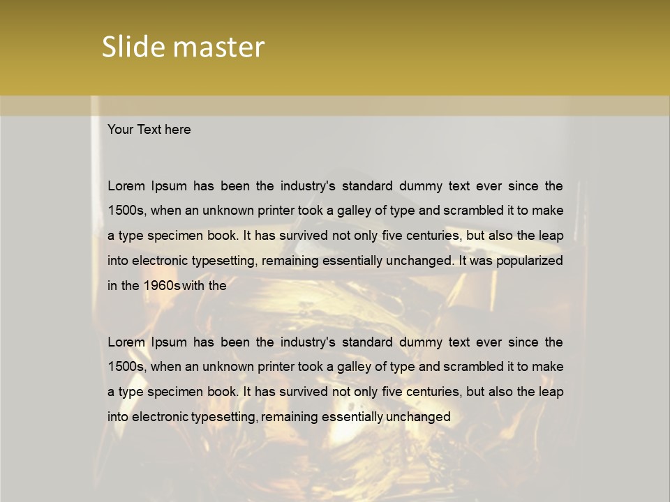 Glassware Object Cold PowerPoint Template