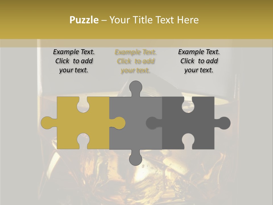 Glassware Object Cold PowerPoint Template