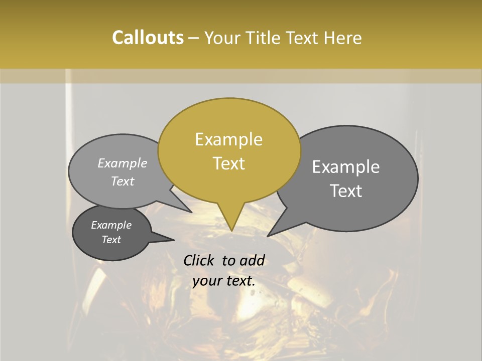 Glassware Object Cold PowerPoint Template