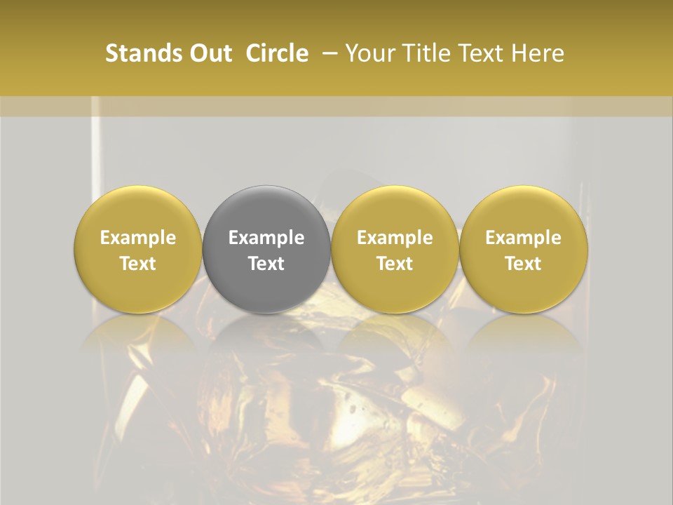 Glassware Object Cold PowerPoint Template