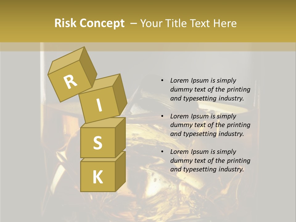 Glassware Object Cold PowerPoint Template