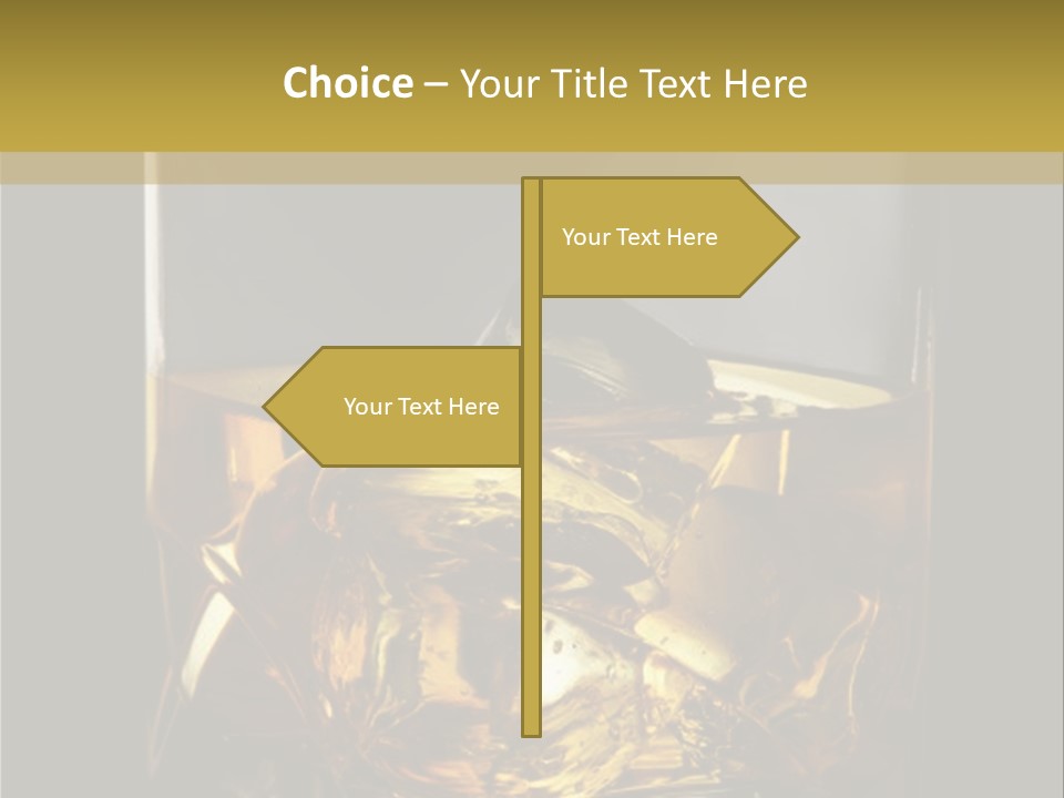Glassware Object Cold PowerPoint Template