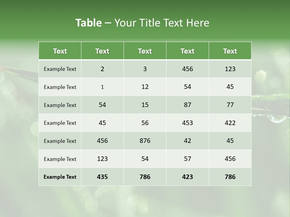 Healthcare Garden Ladybird PowerPoint Template