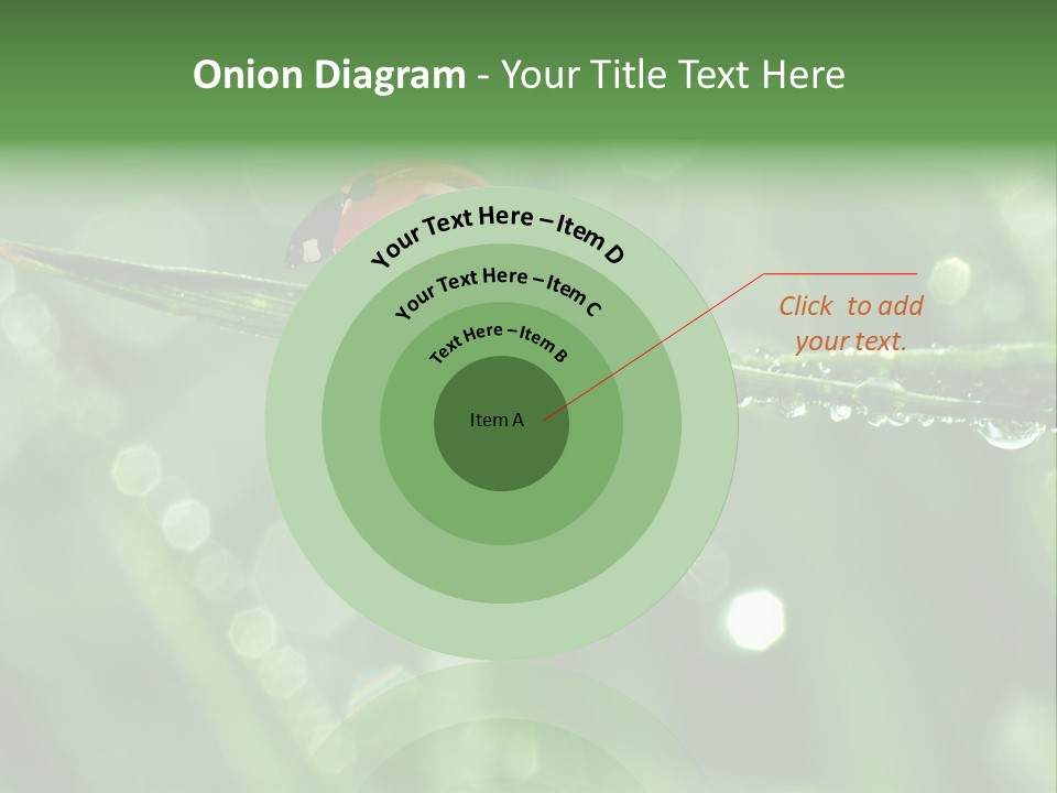 Healthcare Garden Ladybird PowerPoint Template