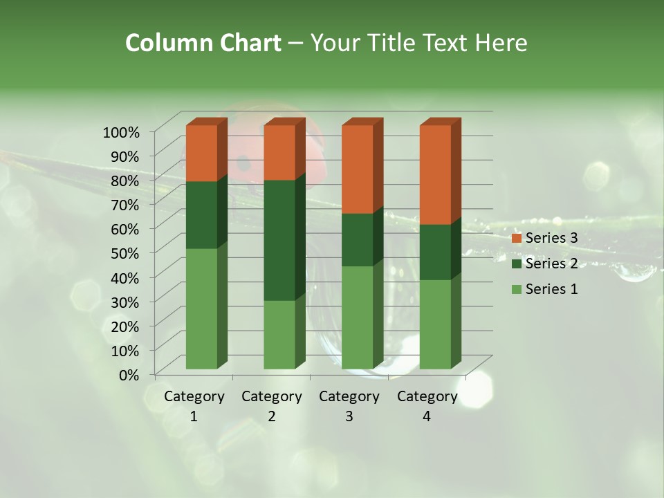Healthcare Garden Ladybird PowerPoint Template