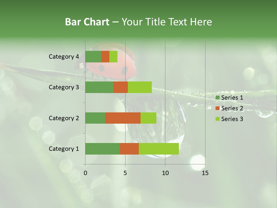 Healthcare Garden Ladybird PowerPoint Template