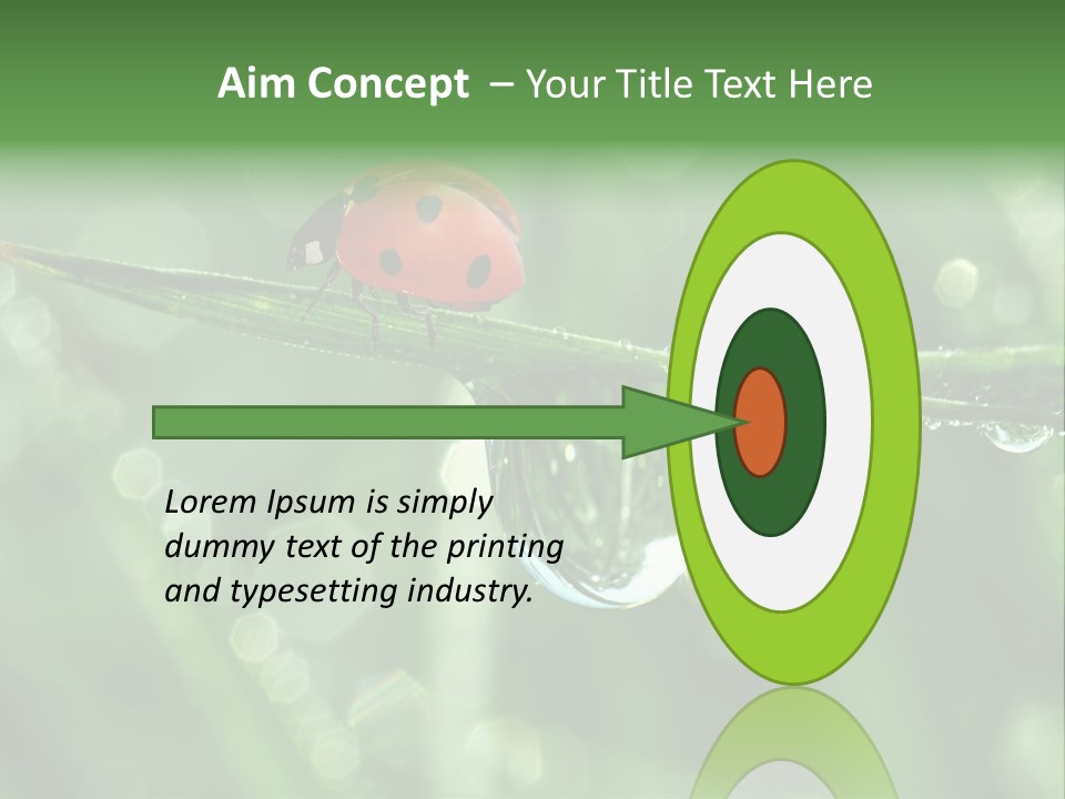 Healthcare Garden Ladybird PowerPoint Template