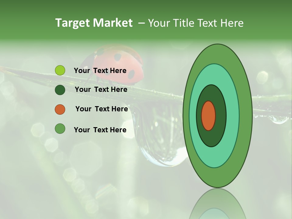 Healthcare Garden Ladybird PowerPoint Template