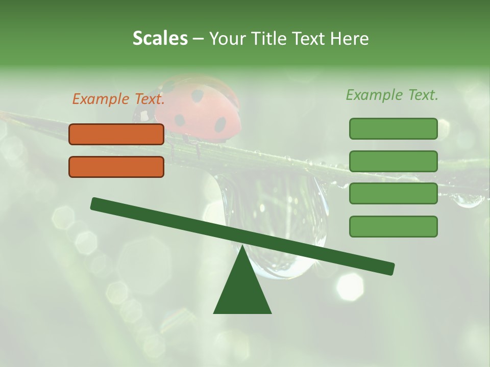 Healthcare Garden Ladybird PowerPoint Template