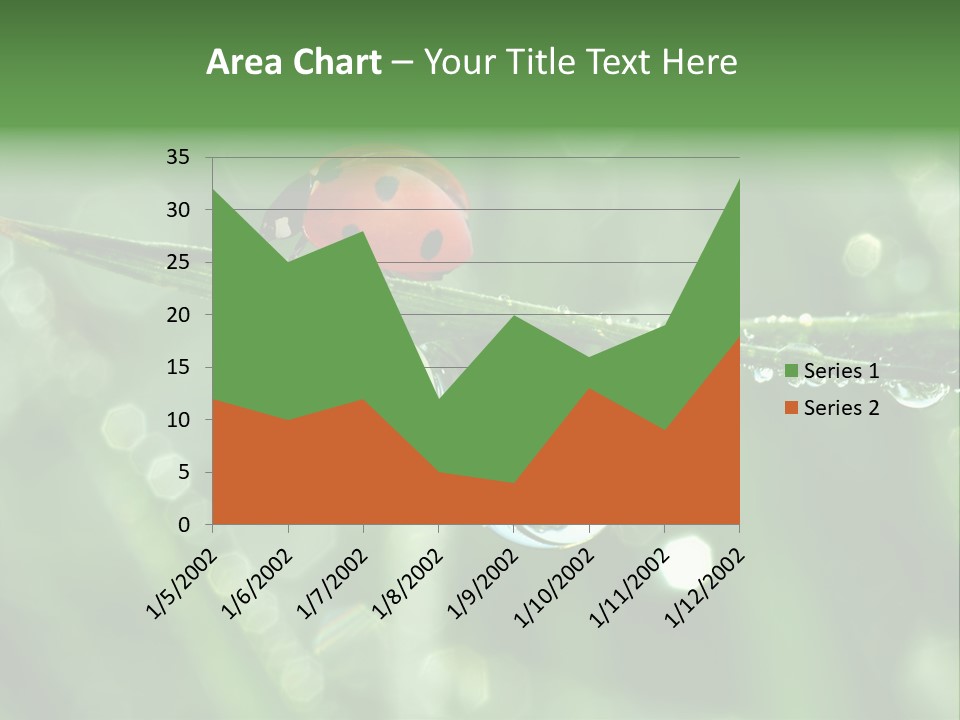 Healthcare Garden Ladybird PowerPoint Template