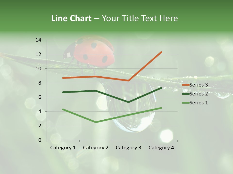 Healthcare Garden Ladybird PowerPoint Template