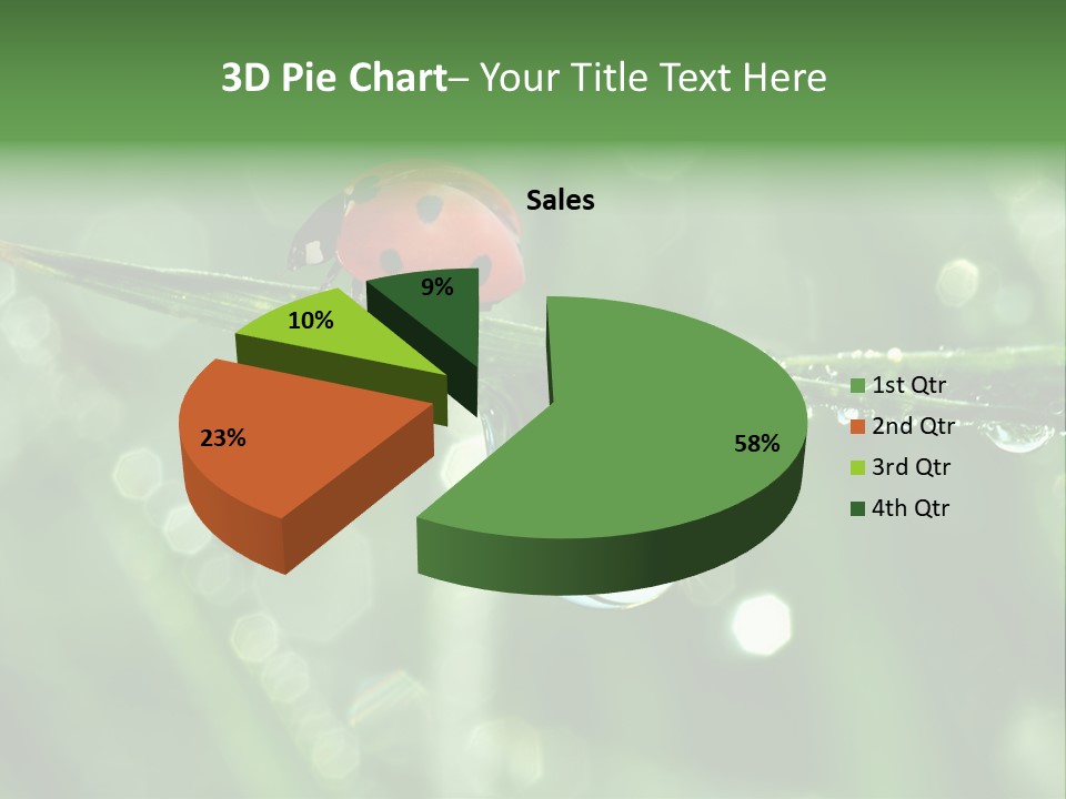 Healthcare Garden Ladybird PowerPoint Template