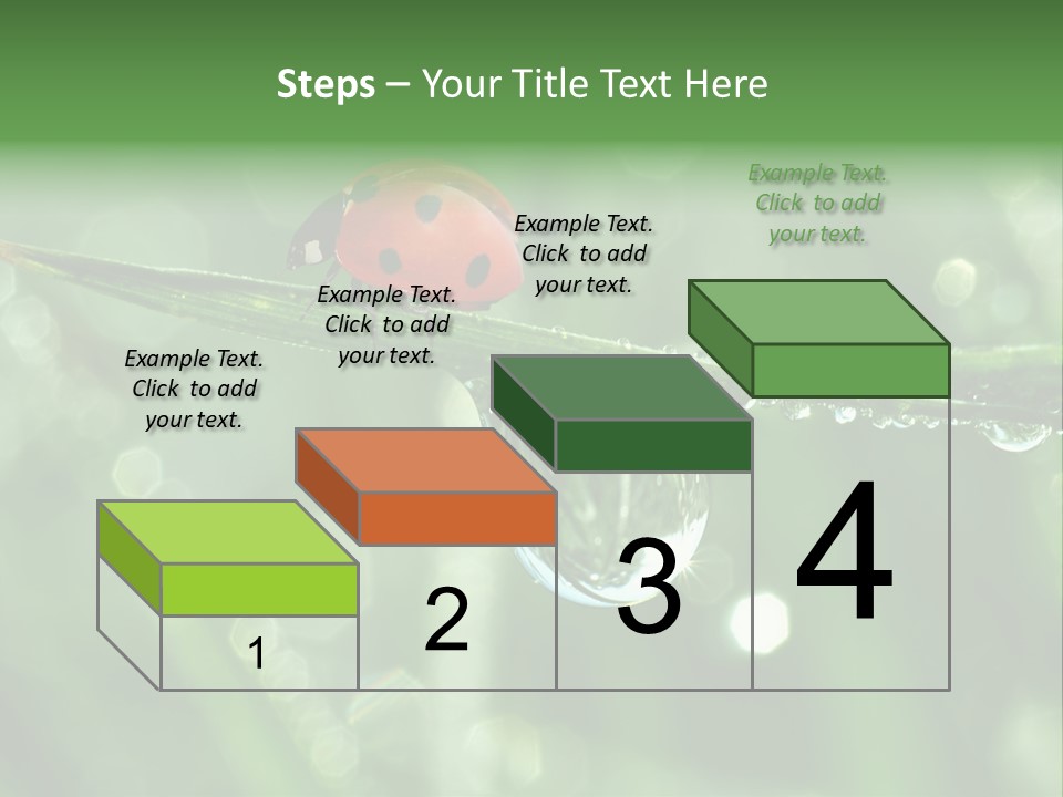 Healthcare Garden Ladybird PowerPoint Template